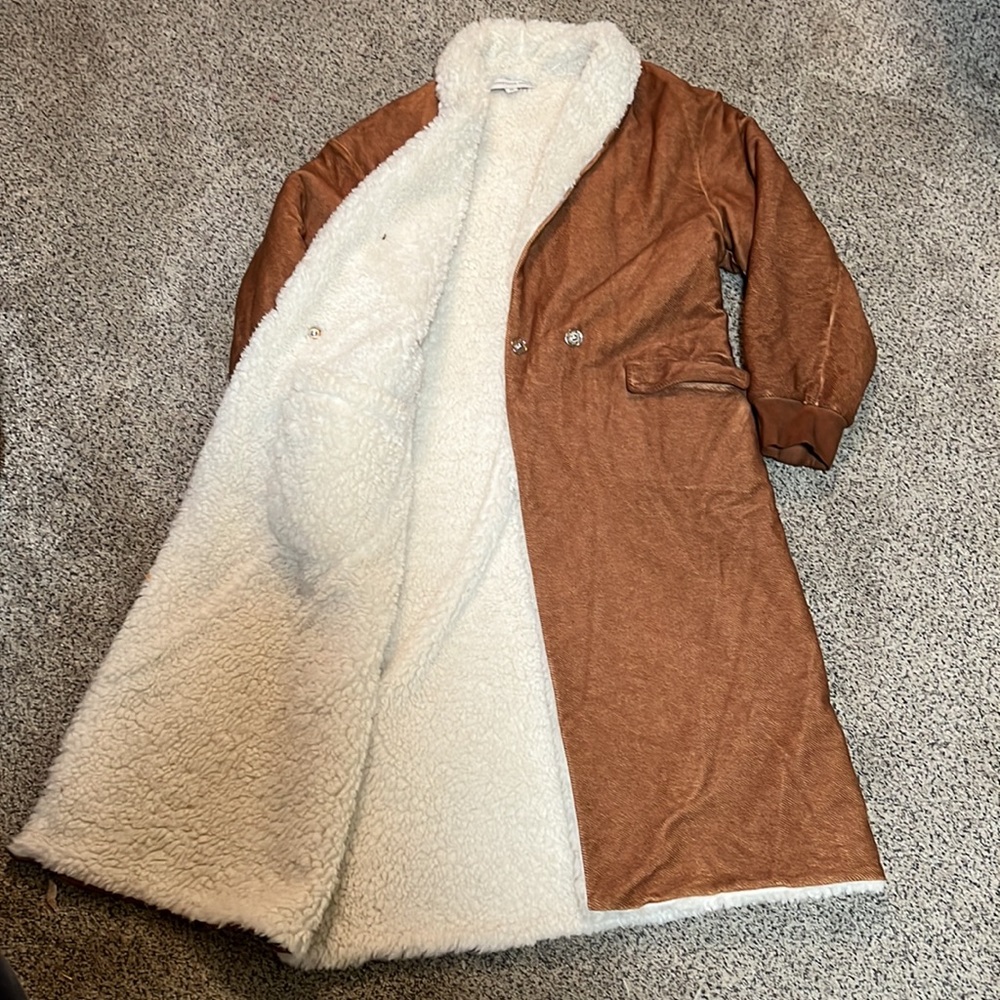 Something Navy Sherpa Jacket
